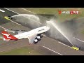 Qantas 747 Last Flight - 7 News Helicopter Aerial Footage - QF7474 - VH-OEJ