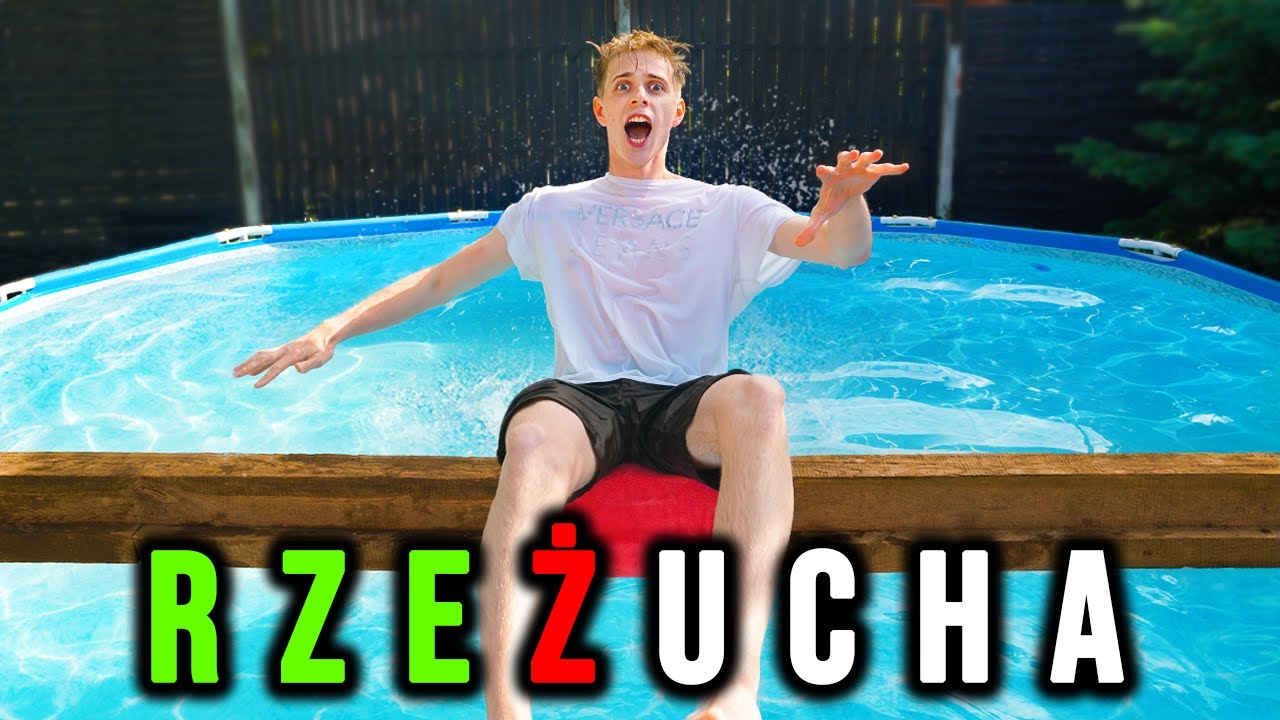 ŹLE PRZELITERUJESZ - WPADASZ DO BASENU!!