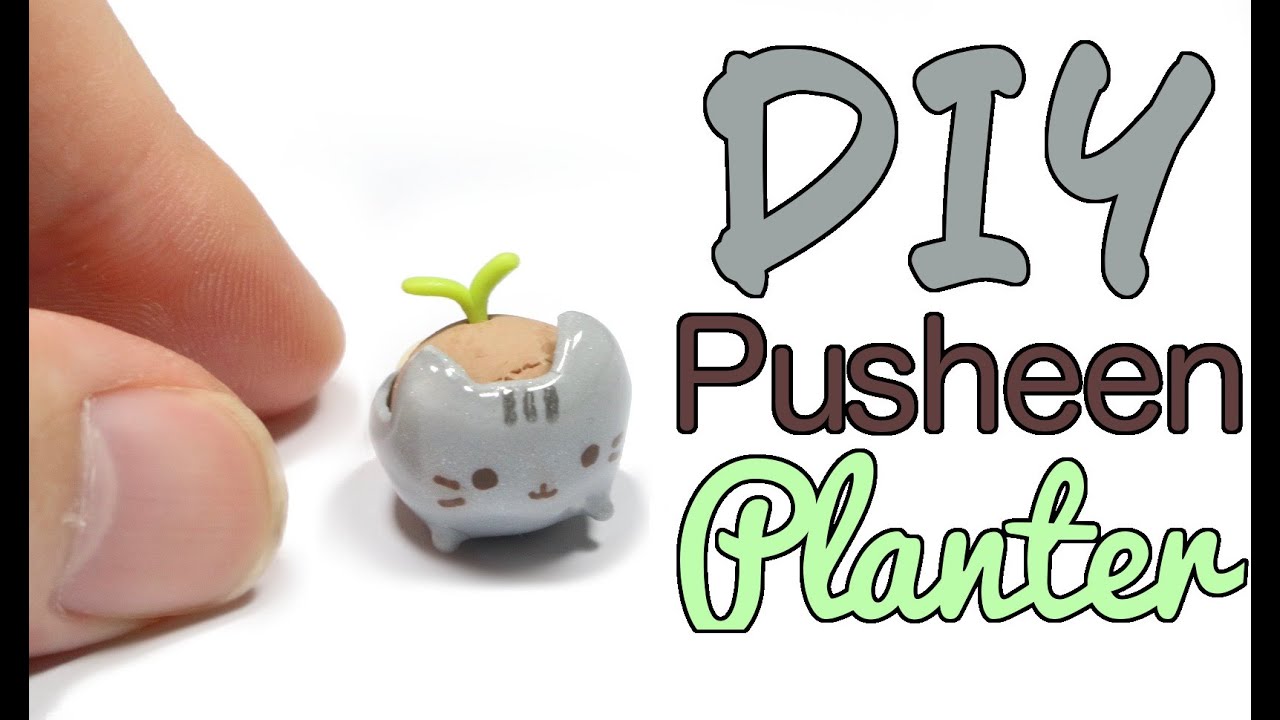 DIY Miniature Pusheen Planter Clay Tutorial YouTube diy-miniature-pusheen-planter-clay-tutorial-youtube