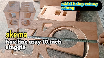 skema box line aray 10 inch singgle twiter ! model balap