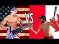 You SCREAM You LOSE - Pain Gauntlet Competition *USA VS CANADA* | Bodybuilder VS Skinny Guy