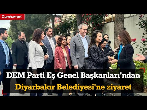 DEM Parti Eş Genel Başkanları'ndan Diyarbakır Belediyesi'ne ziyaret