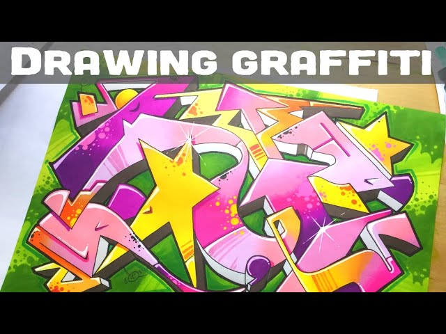 Drawing Abstract Graffiti on paper // Promarker drawing // Graffiti art -  YouTube