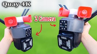 Chỉ 490k ! Camera Giám Sát Quay 4K Độc Đáo này có tận 2 Camera luôn mọi người ạ