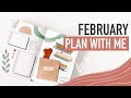 Bullet Journal FEBRUARY PLAN WITH ME 2021 | self-love challenge & ideas