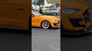 These two modified cars Ford Mustang and Chevrolet Corvette C8 both looked good #shorts
