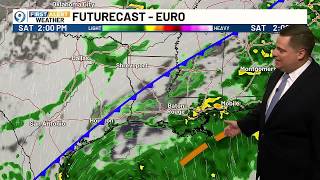 Looking at a wet weekend with heavy rain in the forecast Update