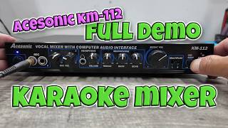 Acesonic KM-112 Vocal Karaoke Mixer – Overview, Features & Demo