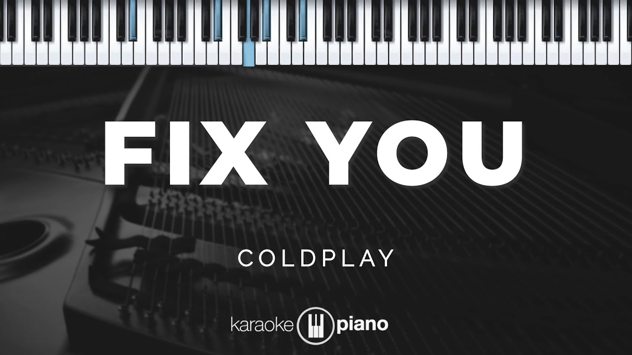 Fix You - Coldplay | KARAOKE PIANO