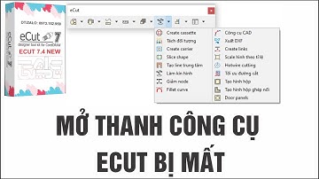 BẬT CÔNG CỤ ECUT 7 BỊ MẤT TRÊN COREL