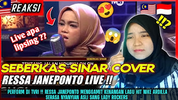 SERASA HIDUP ❗❗RESSA JANEPONTO - SEBERKAS SINAR COVER | REACT 🇮🇩🇲🇾