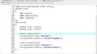 37 - Structure calling in C programming language
