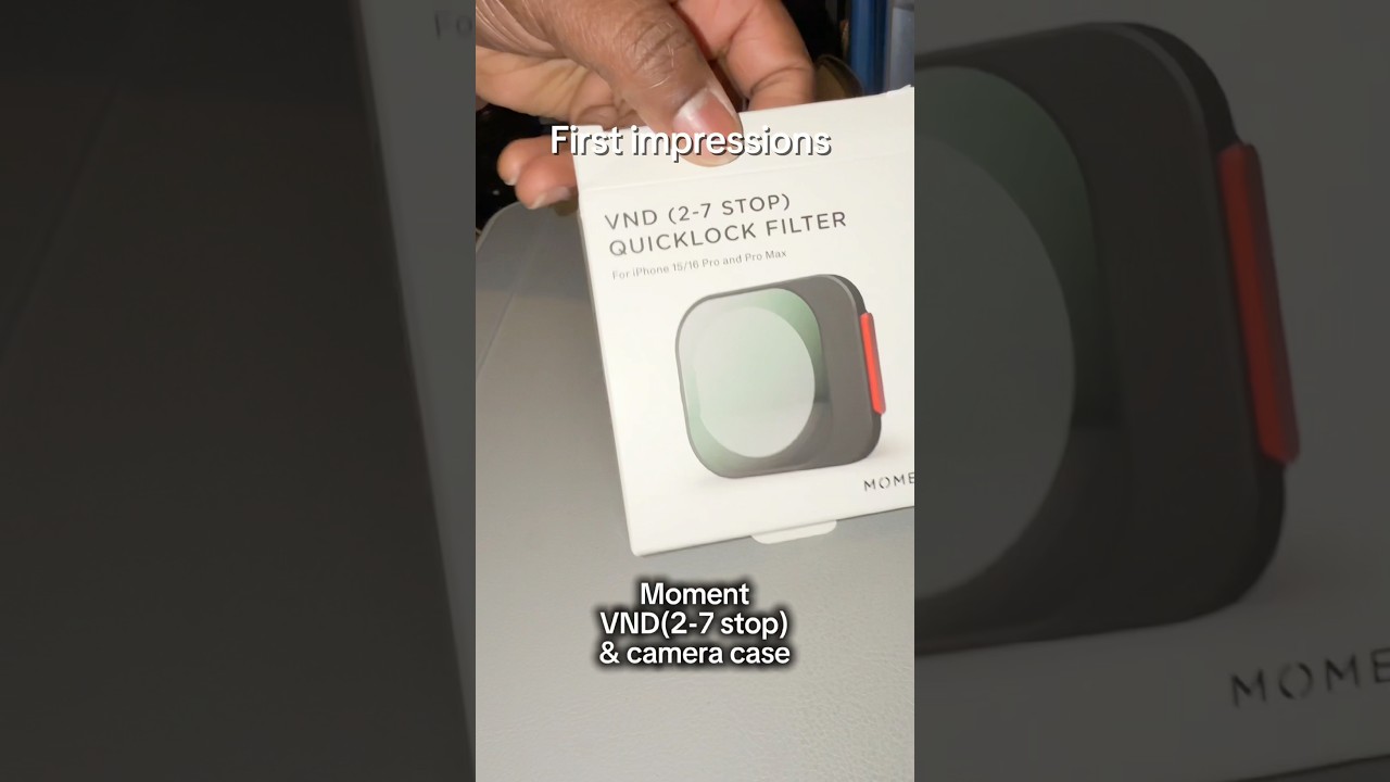 Unboxing: MOMENT VND (2-7 stop)   Quicklock Filter & Camera Case