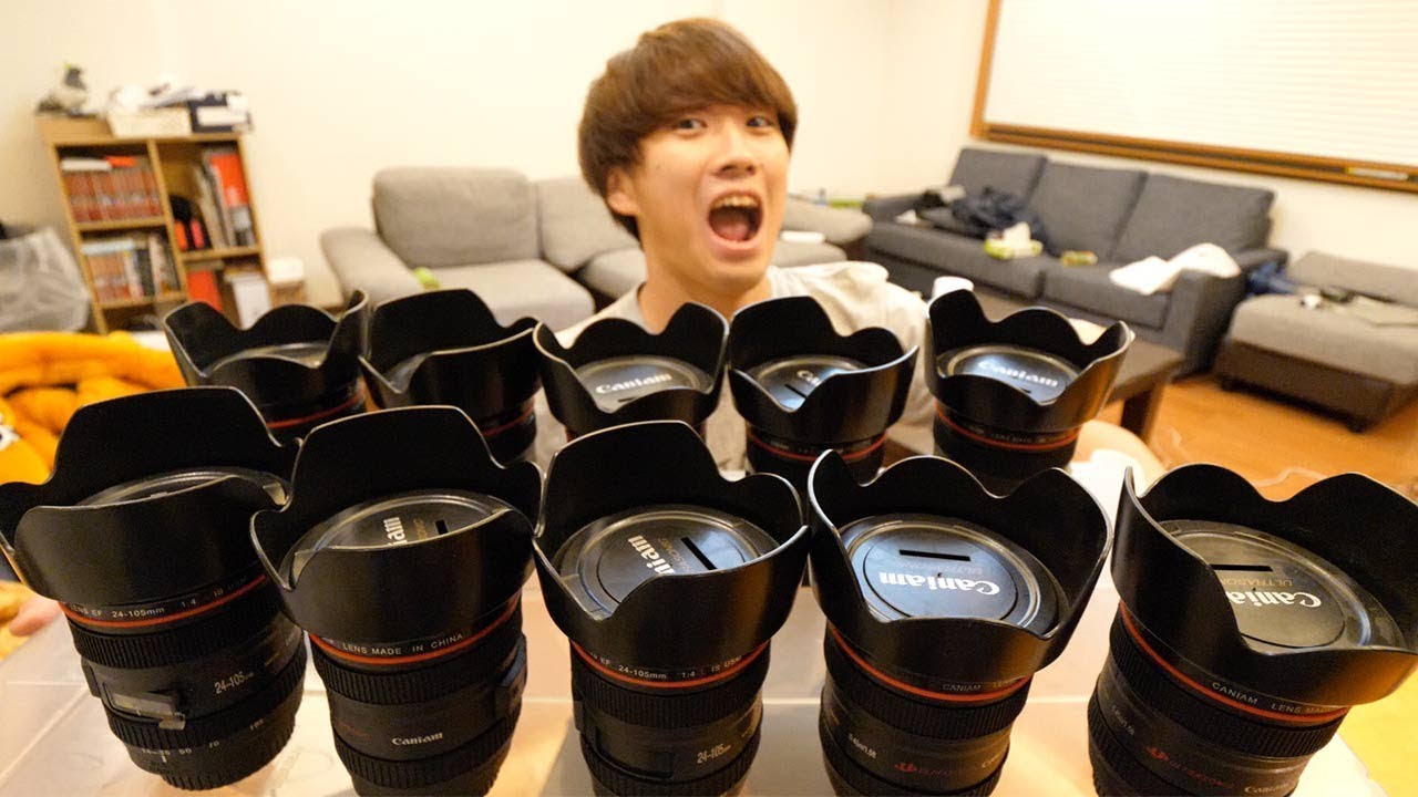 A prank where a camera lens worth 3 million yen is thrown away