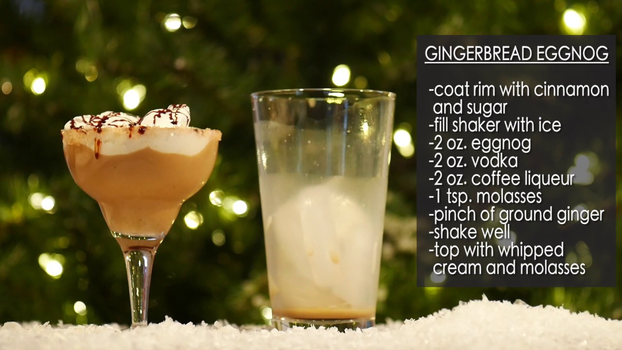 Gingerbread Eggnog Cocktail Recipe Video - YouTube