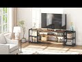 Tribesigns tv stand 3tier media entertainment center for tv up to 85 jw0066