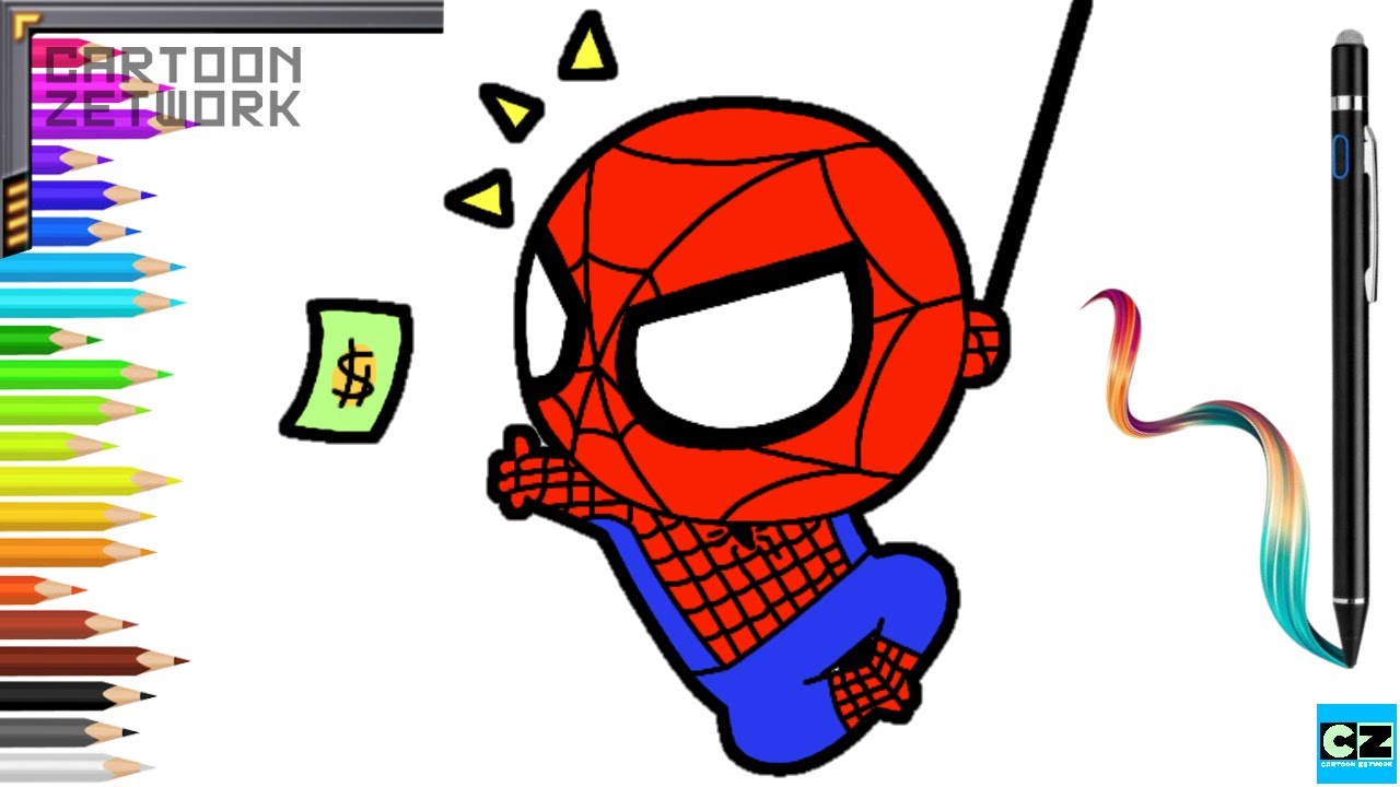 CZ How To Draw Cute Spiderman [ Chibi Spider-Man ] | C Z Drawing ...