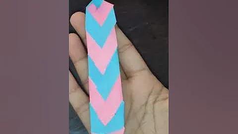 How to make bookmark - easy origami bookmark - easy craft - paper bookmark making tutorial