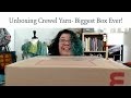 Unboxing Crewel Yarn - Biggest Box Ever