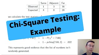 Hypothesis Testing Using the Chi-Square Distribution: Example