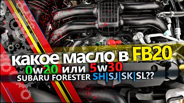 Какое масло лить в двигатель Субару FB20. Subaru Forester SH FB20 Engine