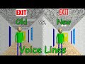 Old VS New Baldi S Basics Voice Lines Baldi And Principal Baldi S Basics Comparisons