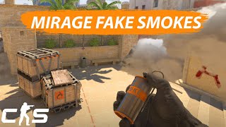 CS2 Mirage - Fake Smokes Tutorial (A & B Sites) + Giveaway