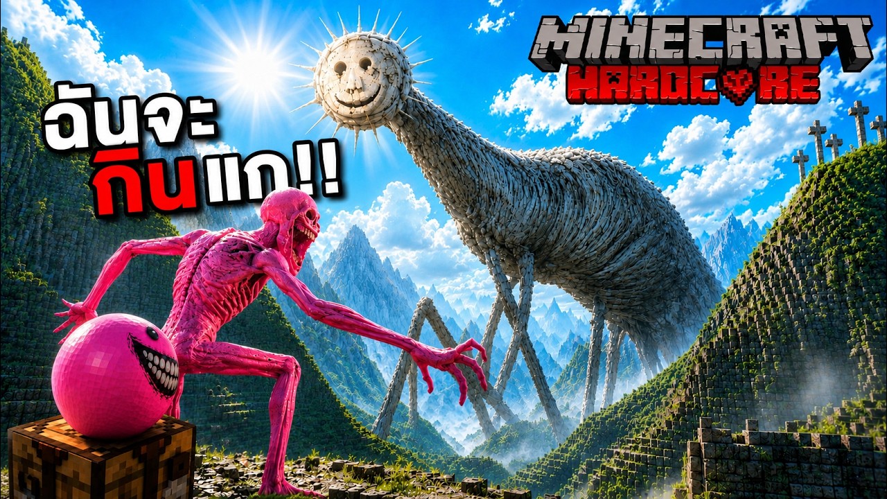 Lovity พยายามกิน ผีพระอาทิตย์สูง 100 เมตร !! แล้วนี่คือสิ่งที่เกิดขึ้น ??  I Minecraft