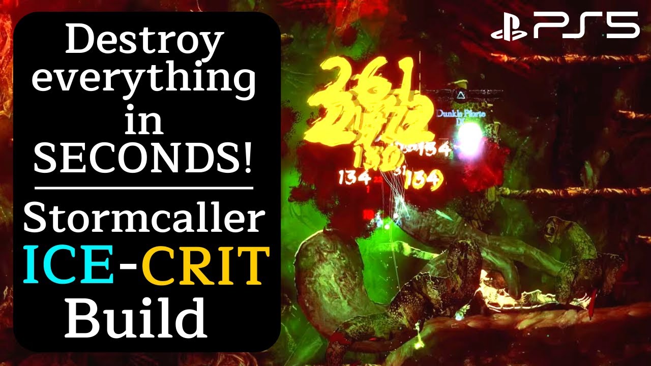 Source of Madness PS5 - Stormcaller - The devastating ICE-CRIT Build