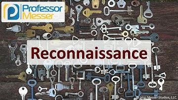 Reconnaissance - SY0-601 CompTIA Security+ : 1.8