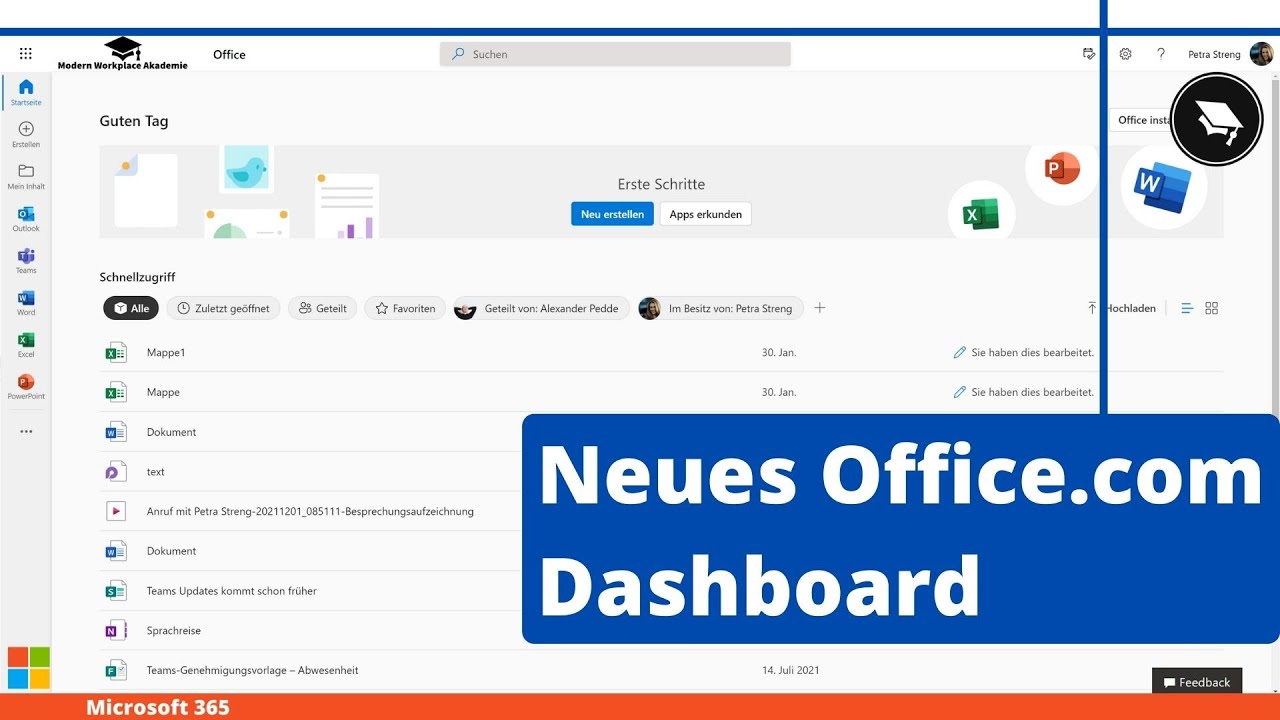 Das neues Office.com Dashboard ist nun da 🚨