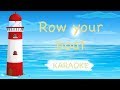 Row, row, row your boat 🚤 | Canción para niños para aprender inglés | Karaoke en inglés