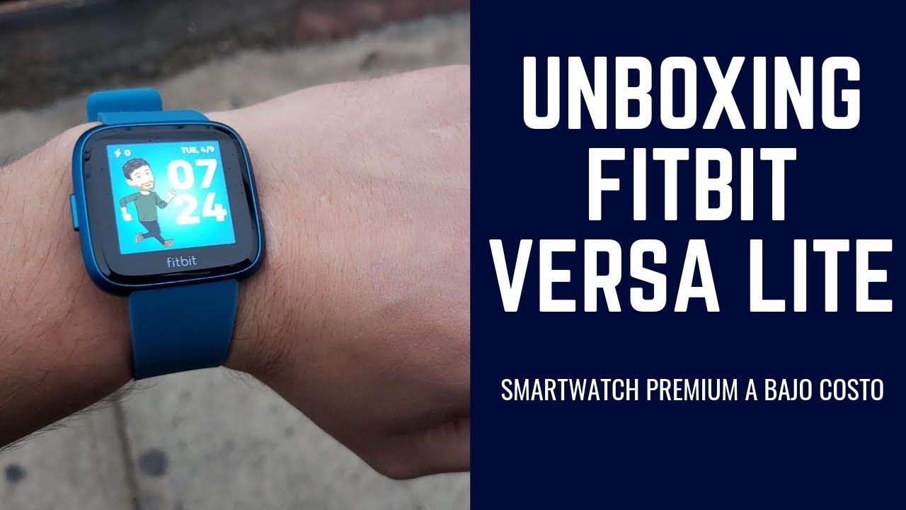 fitbit versa lite unboxing