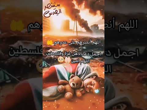 اللهم انصر اخواننا المستضعفين فى كل مكان فلس طين الاقصى القدس
