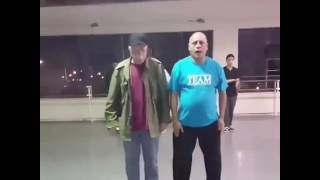 Old men dancing