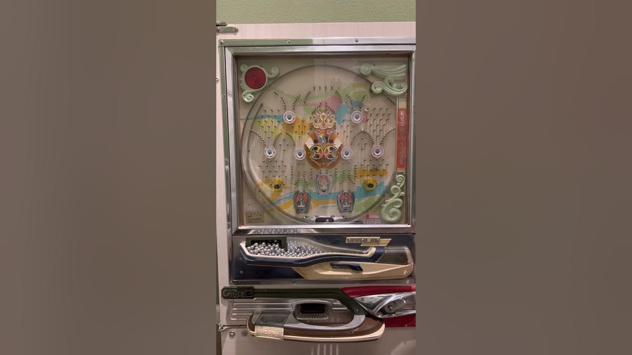Vintage Nishijin Pachinko machine with twin jackpot spinners- it works