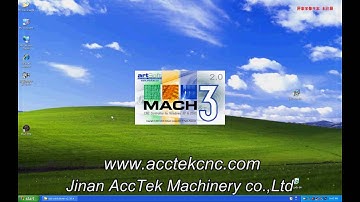 AccTek mach3 software install  (How to instal Z sensor) Mach3 illustrate for Martin