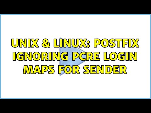 Unix & Linux: Postfix ignoring pcre login maps for sender