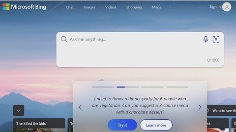 Bing enhanced with artificial intelligence