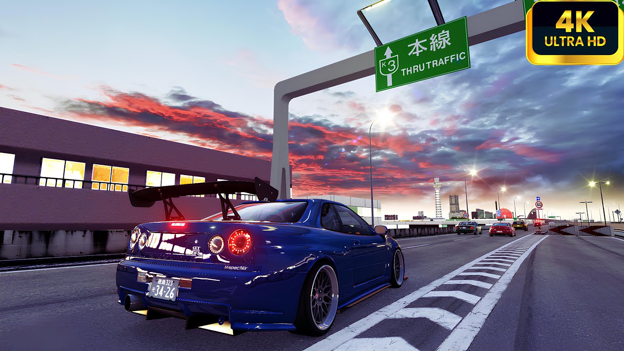 914Hp Nissan Skyline GT-R R34 V-SPEC Is REALLY Fast in Assetto Corsa 4K ...