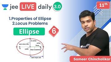 JEE: Ellipse L6 | Unacademy JEE | IIT JEE Maths | Sameer Chincholikar