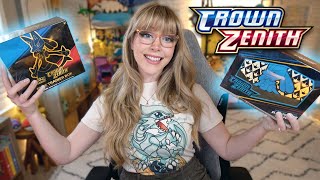 Opening TWO Crown Zenith Elite Trainer Pokemon Boxes!!