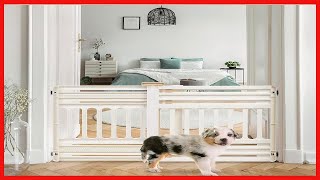 IRIS USA 24" To 39" Portable Expandable Pet Gate, White PB-600