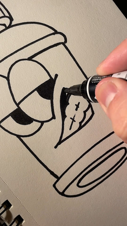Graffiti spray can #shorts #sketch