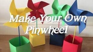 Easy way To Make Paper Pinwheel Making For fun And Decorations.