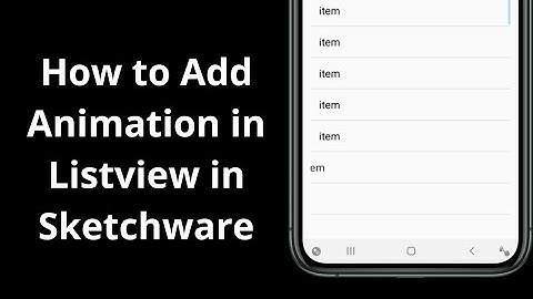 Add Annimation in Listview in Sketchware || How to Add Animation in Listview in Sketchware ||
