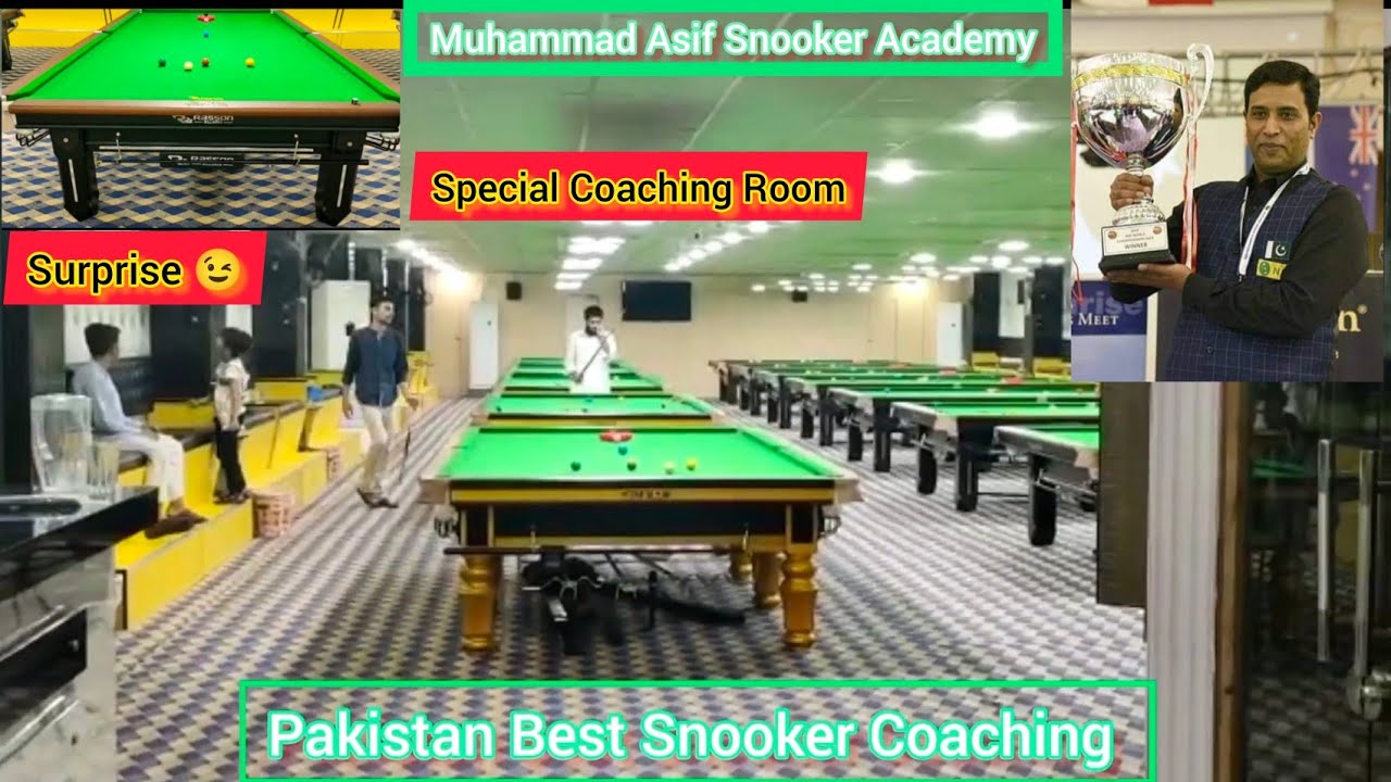 Muhammad Asif Snooker Academy New Snooker Club Professional Tables # snooker #pakistan #1k