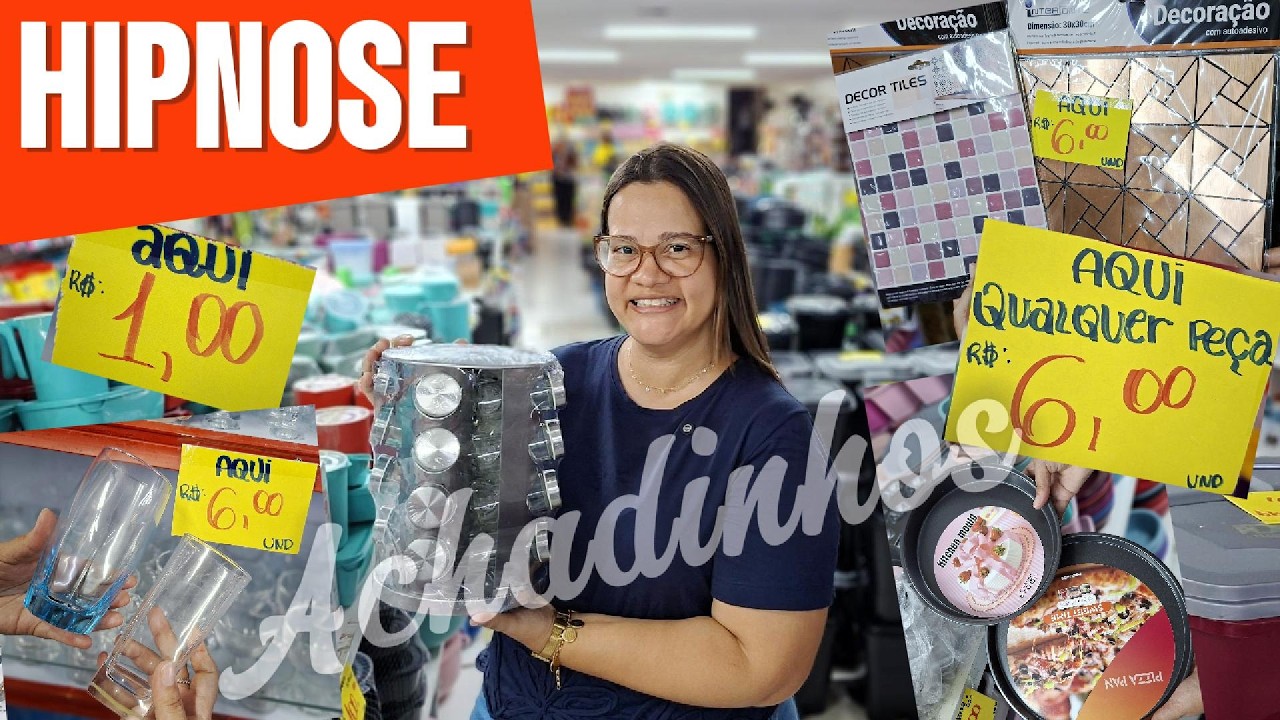 🏠✨ACHADINHOS HIPNOSE: Tudo a partir de 💸  R$ 1,00  UTILIDADES PARA O LAR! 😱 Rua do Hospício