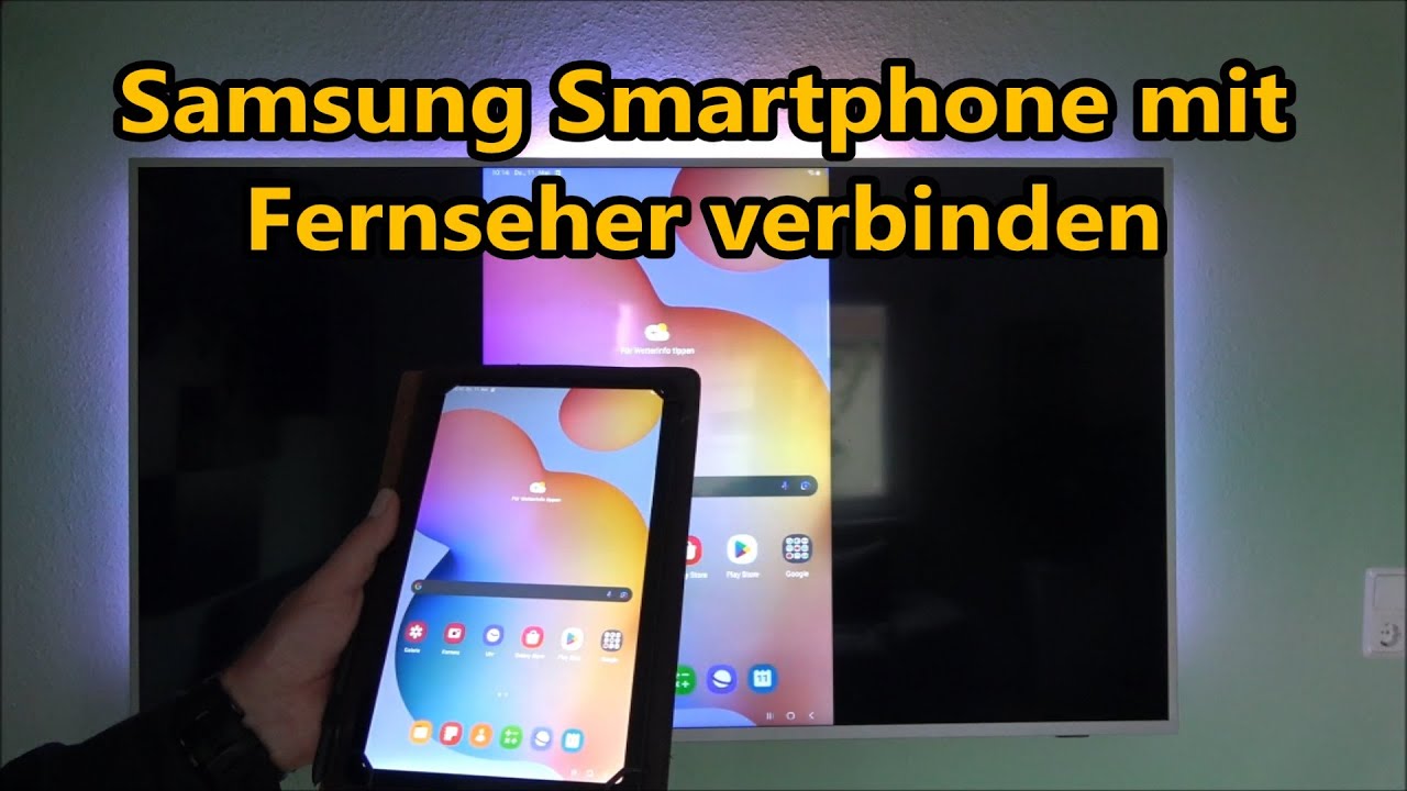 Samsung Galaxy S7 Bildschirm Auf Tv übertragen Fernseher mit Samsung Smartphone verbinden Android TV Samsung Galaxy