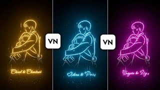Vn Glowing Lyrics Video Editing | Vn App Rain Drops Lyrics Video Editing | Vn Lyrics Video Editing